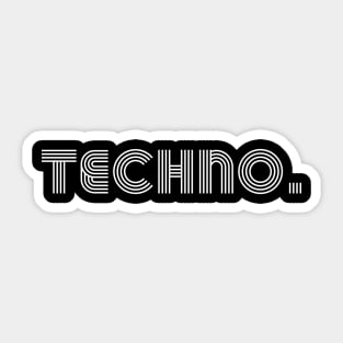 Techno Sticker